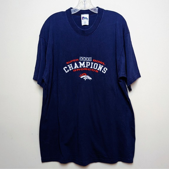 Pro Player Other - Vtg Super Bowl XXXII‎ 32 Champions 1998 Denver Broncos Pro Player NFL Shirt XL
